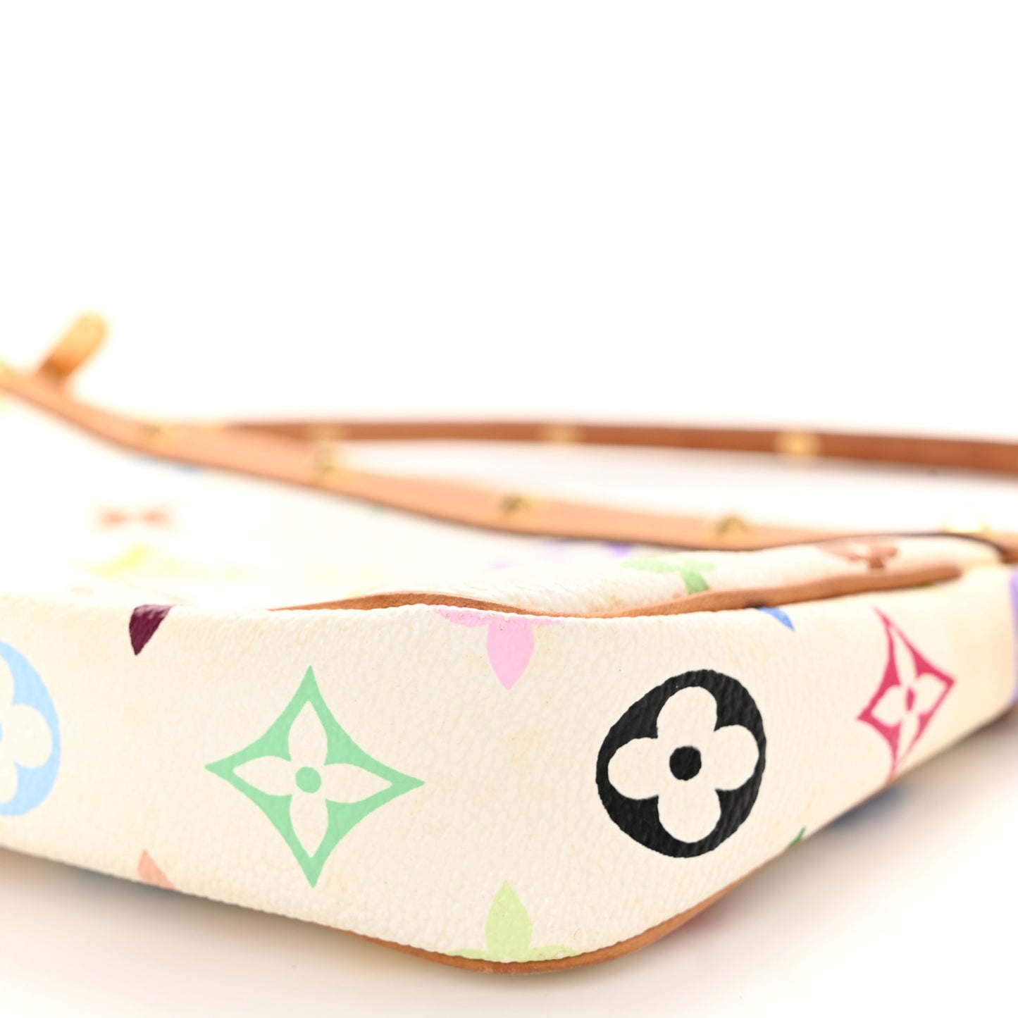 Monogram Multicolor Pochette Accessories White