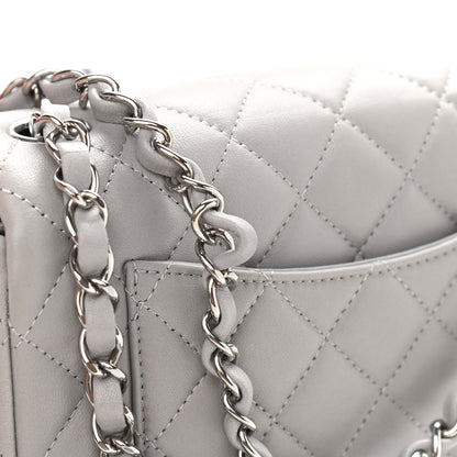 Chanel Lambskin Quilted Mini Rectangular Flap Grey 10 of 10
