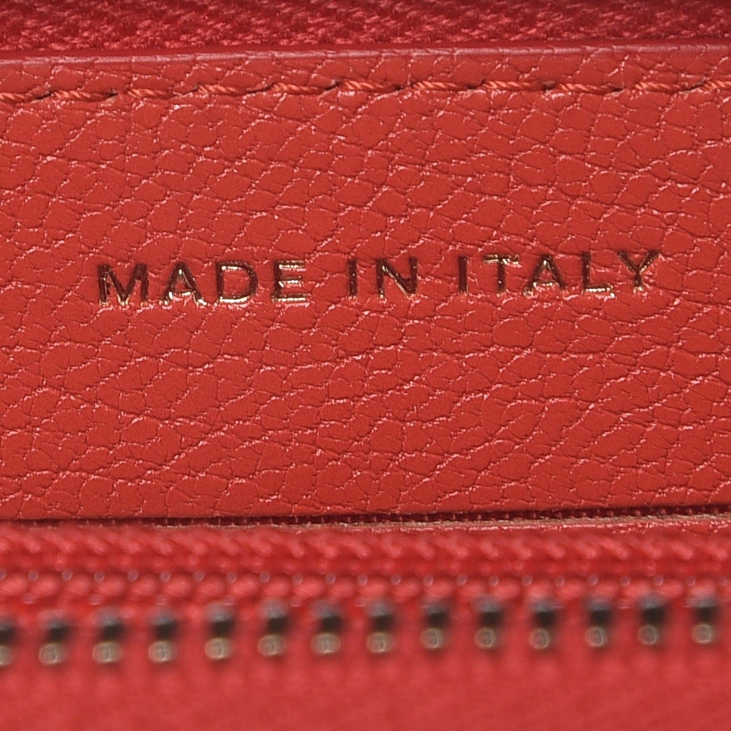 Chanel Shiny Goatskin Diagonal Quilted Small Zip Around Wallet Red 5 of 9