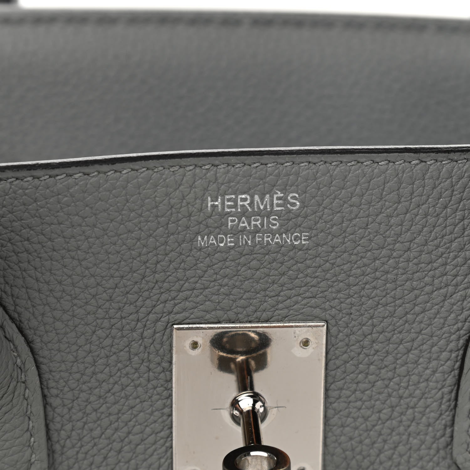 Hermes Togo Bi-Color Birkin 35 Gris Mouette Bleu Agate 5 of 14