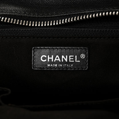 Chanel Calfskin Terrycloth Quilted Large Reissue Bowling Bag Tote Black 6 of 10