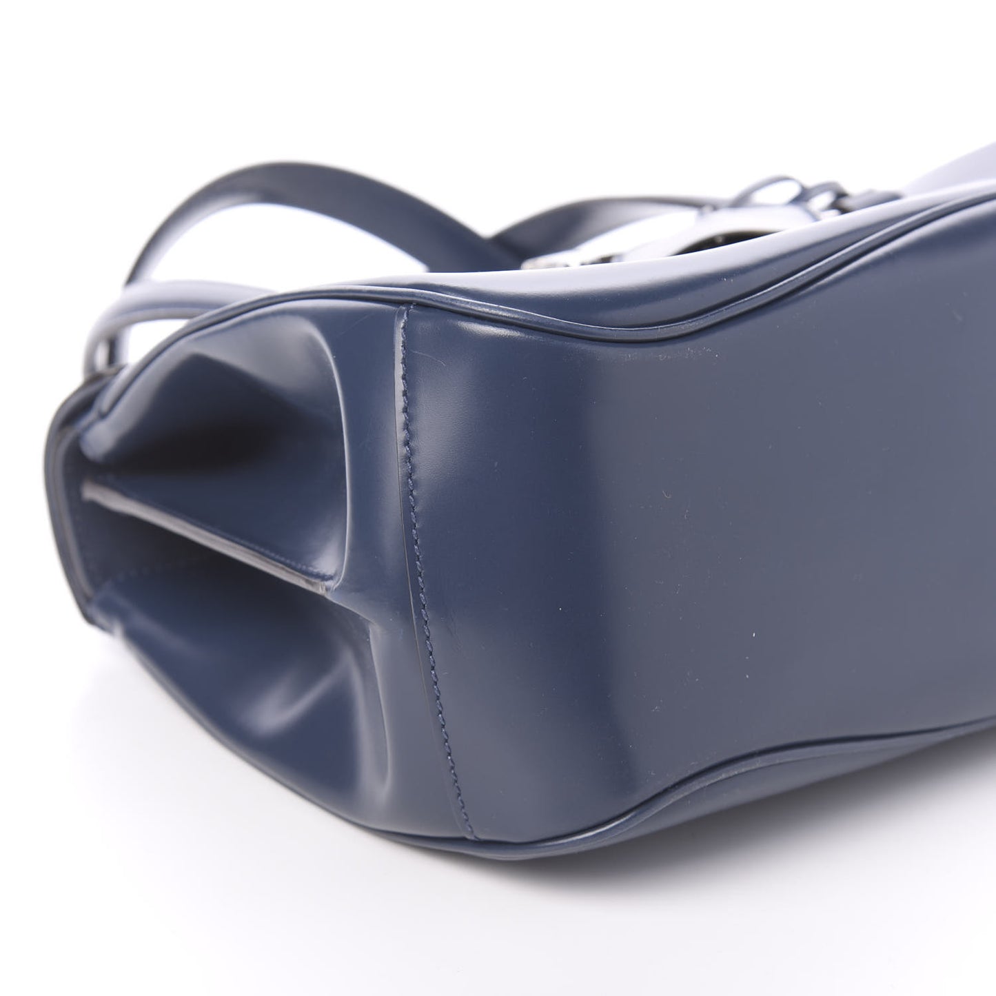 Regent Calfskin Medium Lady Lock Satchel Caspian