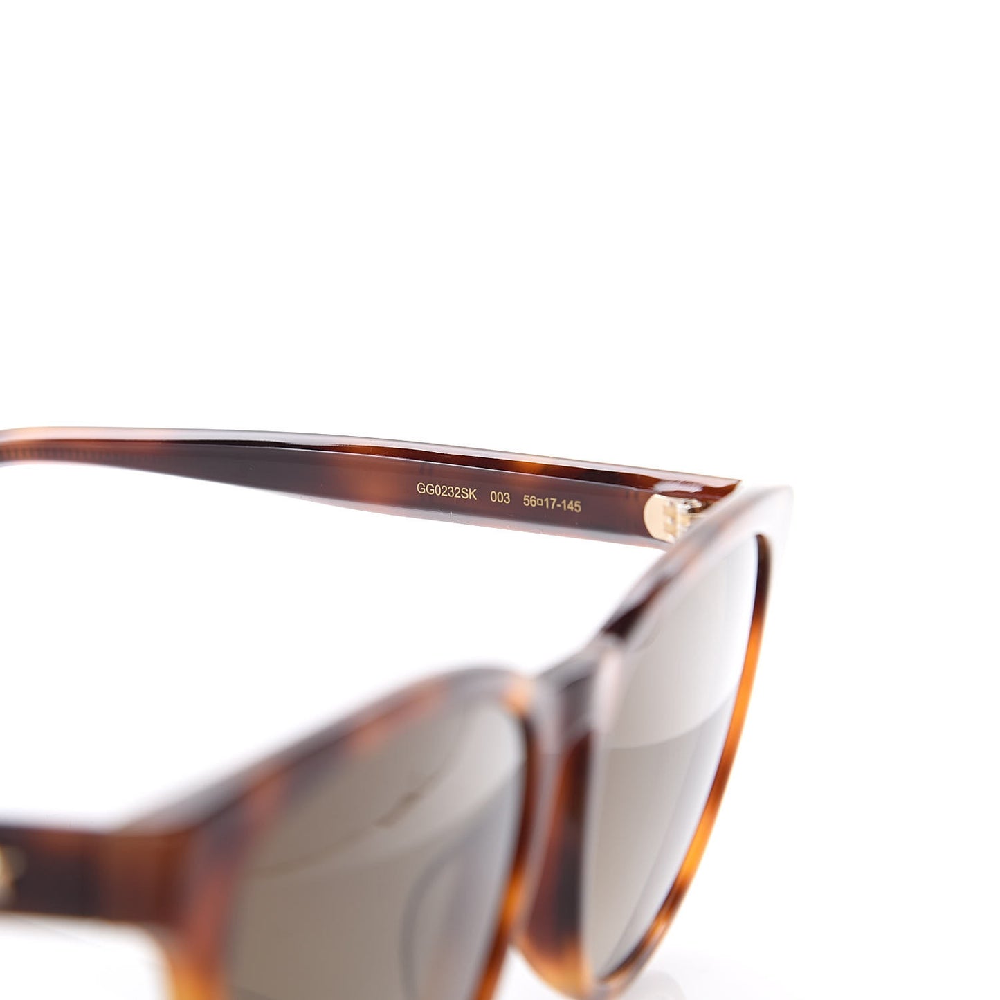 Round Frame Star Sunglasses GG0232SK Tortoiseshell