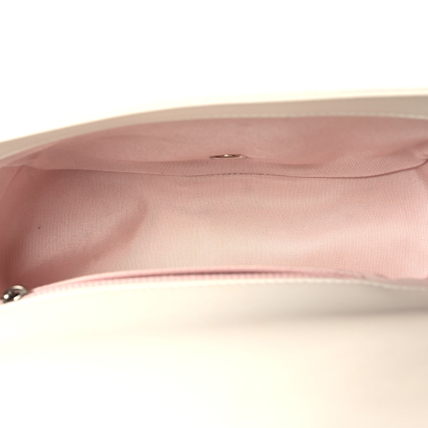 Calfskin Stitched Small Ring My Bag Flap Crossbody White