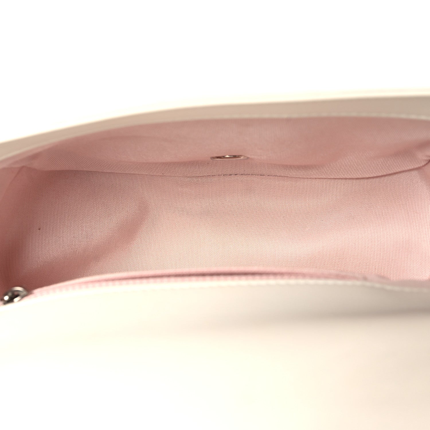 Chanel Calfskin Stitched Small Ring My Bag Flap Crossbody White 5 of 13