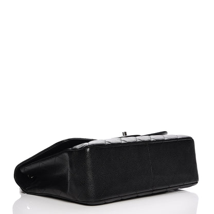 Chanel Caviar Quilted Jumbo Single Flap Black 4 of 7
