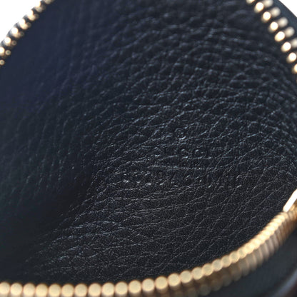 Gucci Pebbled Calfskin Round Coin Purse Black 5 of 6