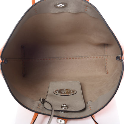Fendi Cuoio Romano Selleria Bi-Color Large Carla Shopping Tote Orange Stone 7 of 9