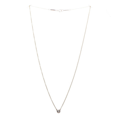 Tiffany 18K Rose Gold Diamond .07ct Elsa Peretti Diamonds by the Yard Pendant Necklace 4 of 8