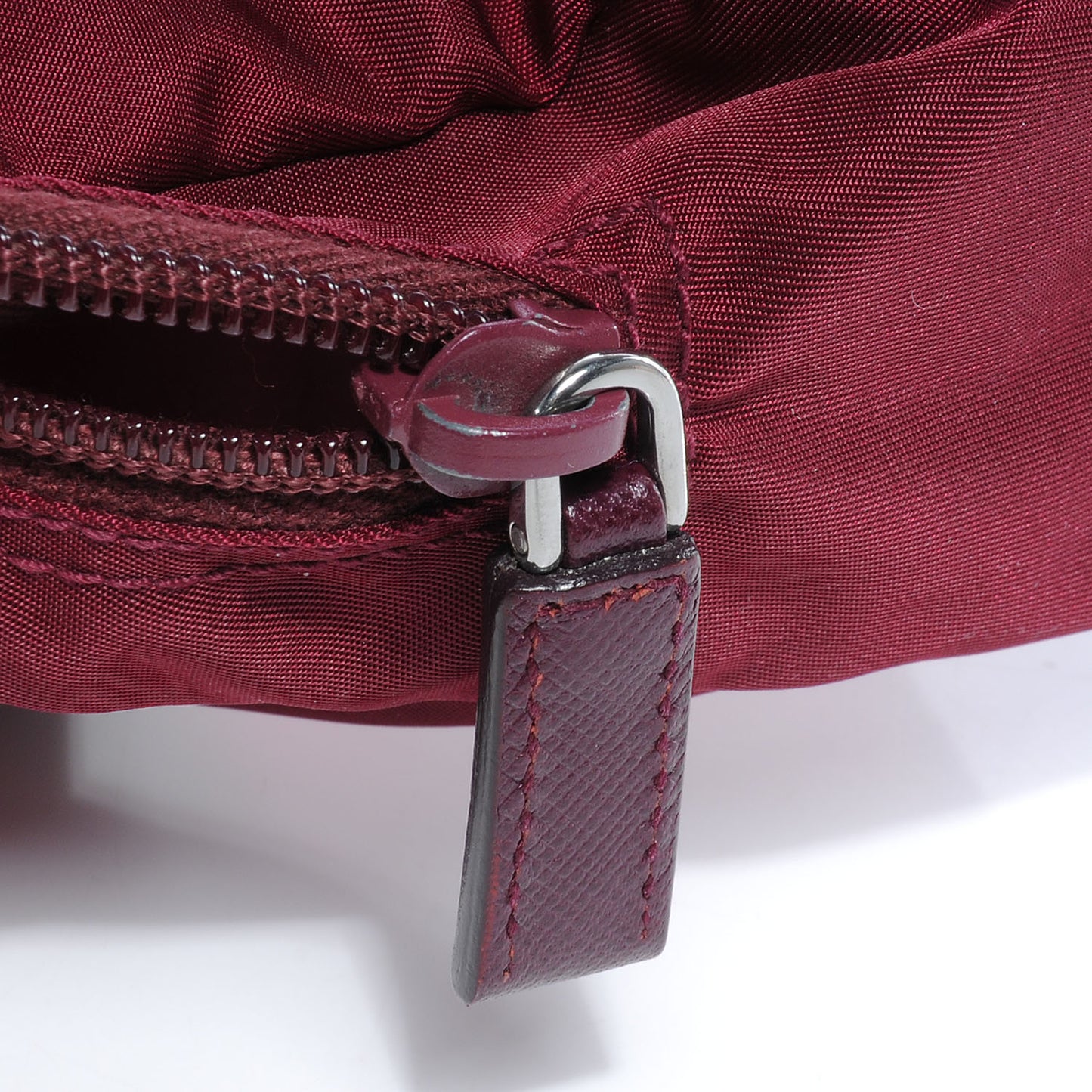 Tessuto Nylon Cosmetic Bag Burgundy