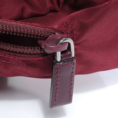 Prada Tessuto Nylon Cosmetic Bag Burgundy 6 of 10