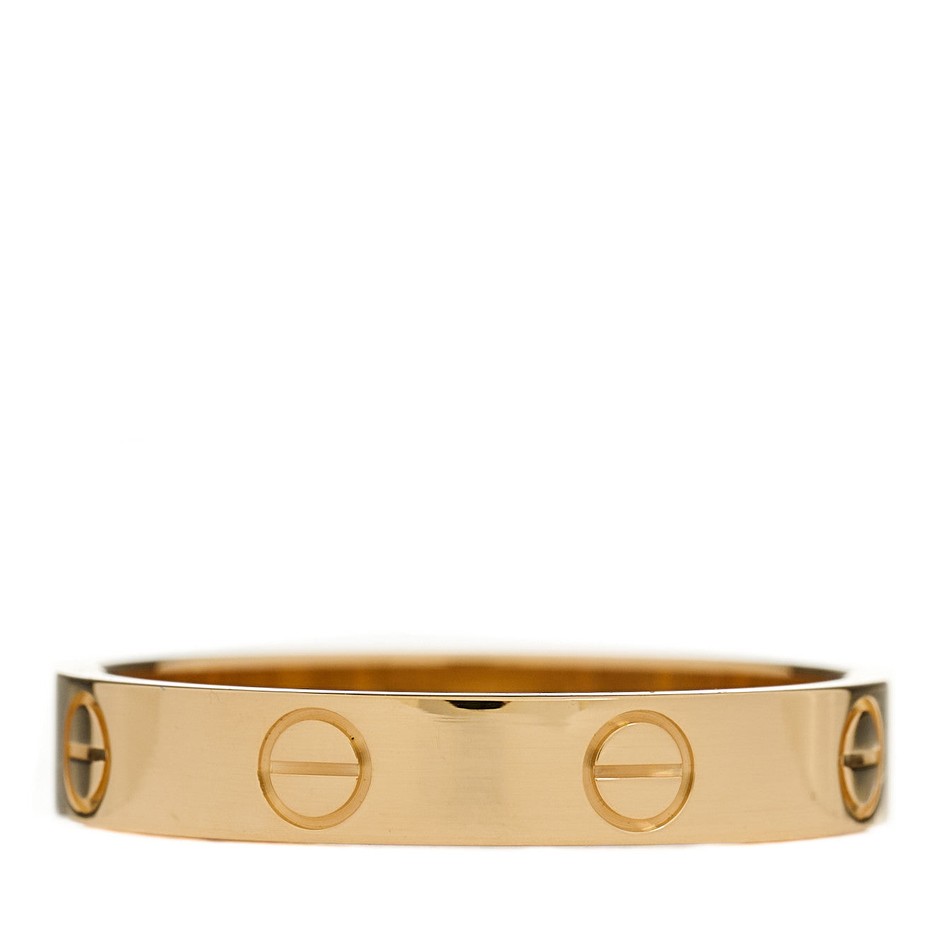 Cartier 18K Yellow Gold 3.5mm LOVE Wedding Band Ring 56 7.5 3 of 5