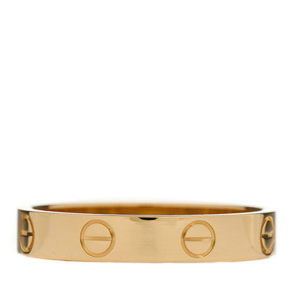 Cartier 18K Yellow Gold 3.5mm LOVE Wedding Band Ring 56 7.5 3 of 5