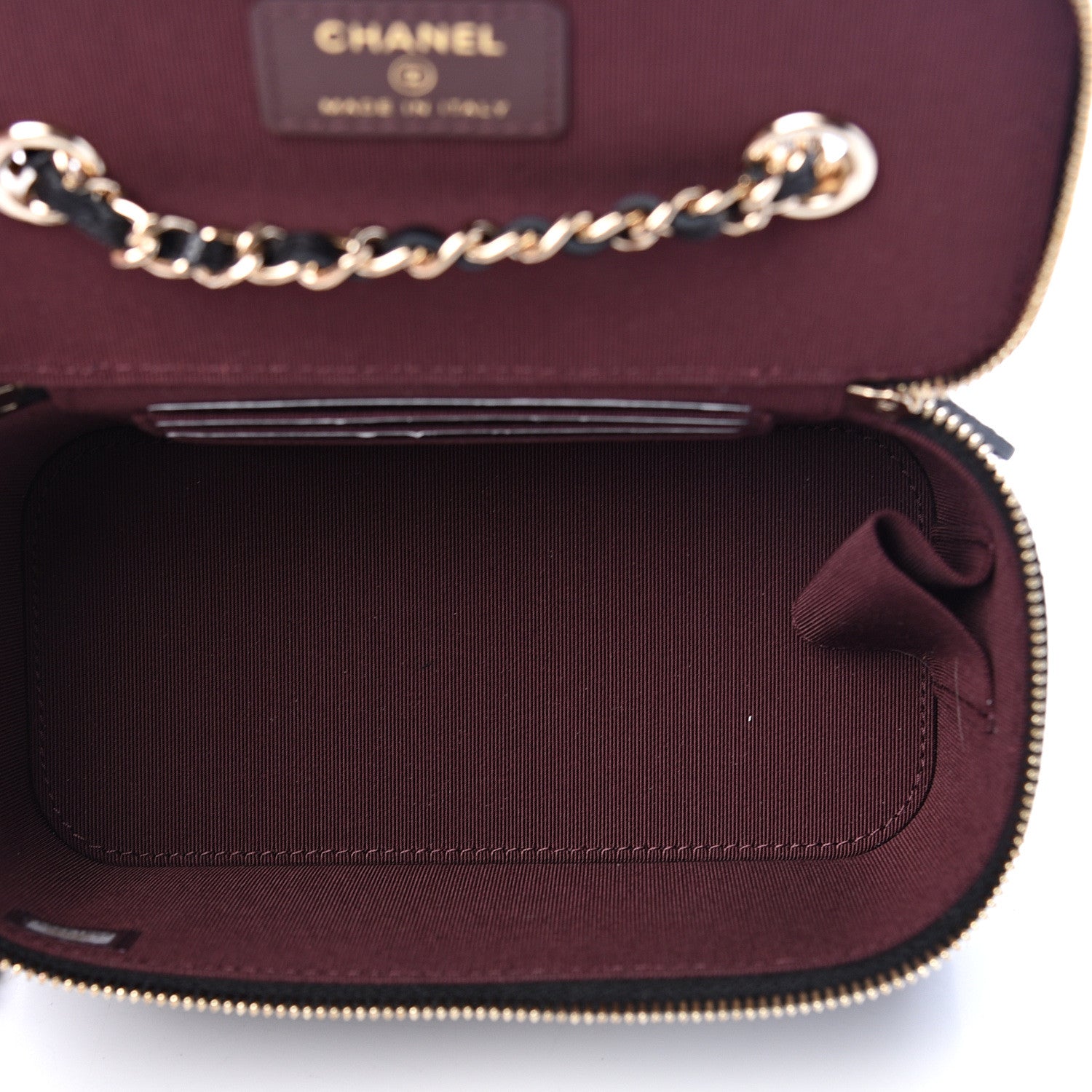Chanel Caviar Quilted Small Vanity Case With Chain Black 4 of 10