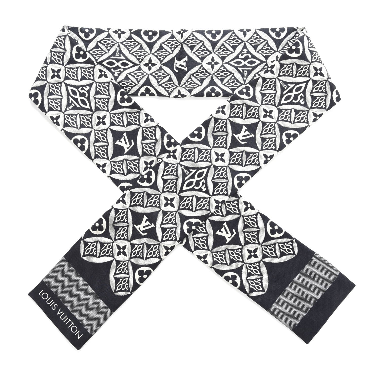 Louis Vuitton Silk Since 1854 Bandeau Black 1 of 3