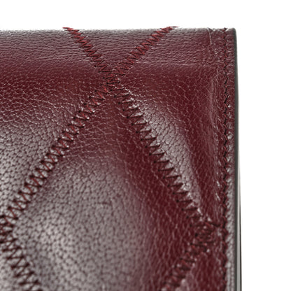 Givenchy Goatskin Diamond Quilted GV3 Medium Wallet Aubergine 12 of 12