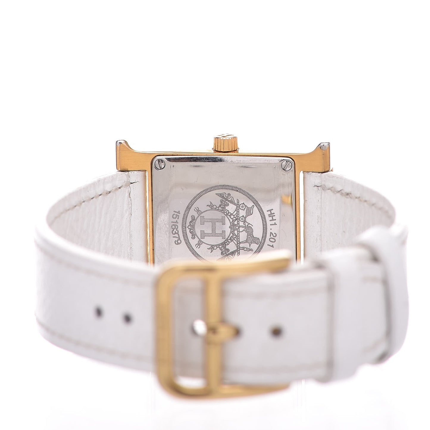 Stainless Steel Epsom 21mm Heure H Hour Quartz Watch Blanc