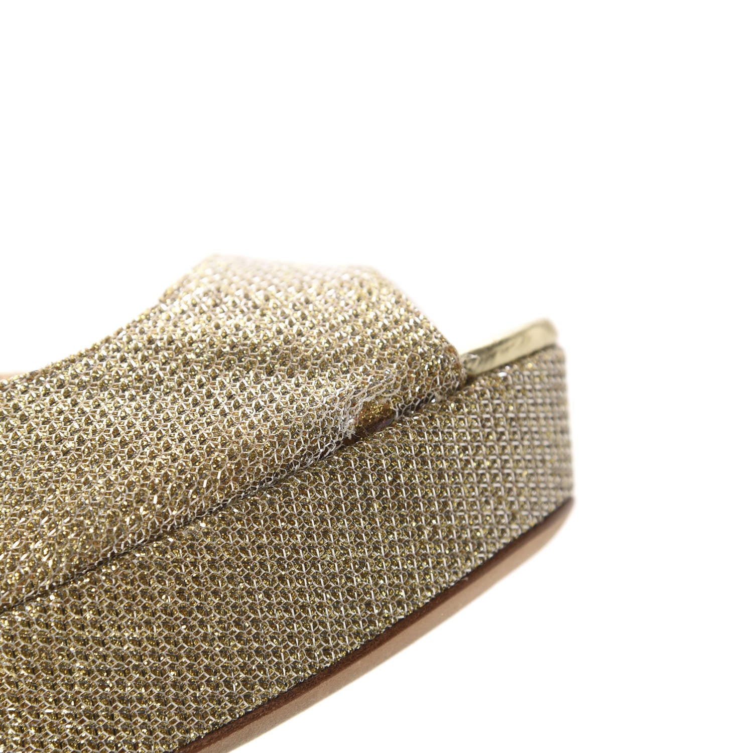 Jimmy Choo Lame Glitter Dahlia Pumps 35 Gold 9 of 9