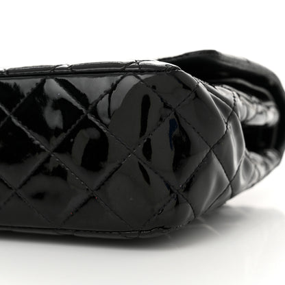 Chanel Patent Quilted Medium Double Flap Black 10 of 20