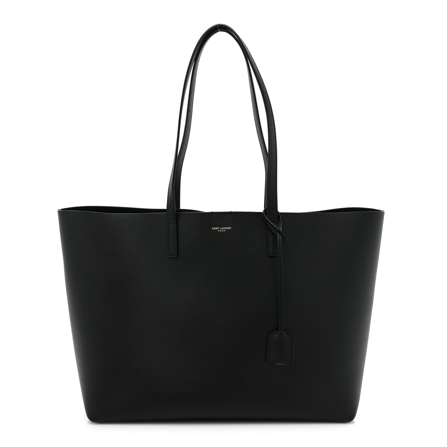 Calfskin Large Shopping Tote Black