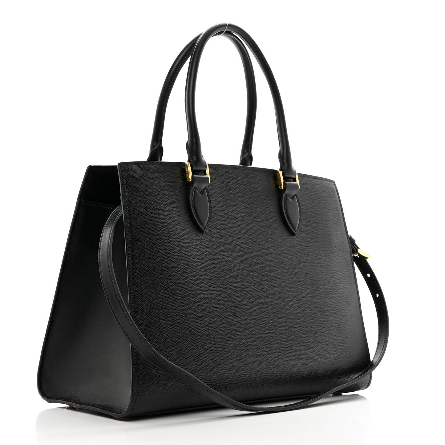 Saffiano Soft Calfskin Tote Black