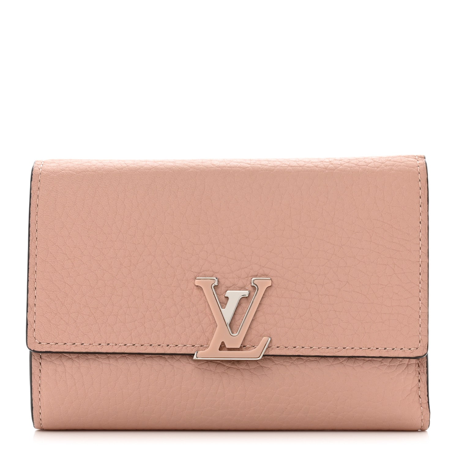 Louis Vuitton Taurillon Capucines Compact Wallet Magnolia 1 of 6