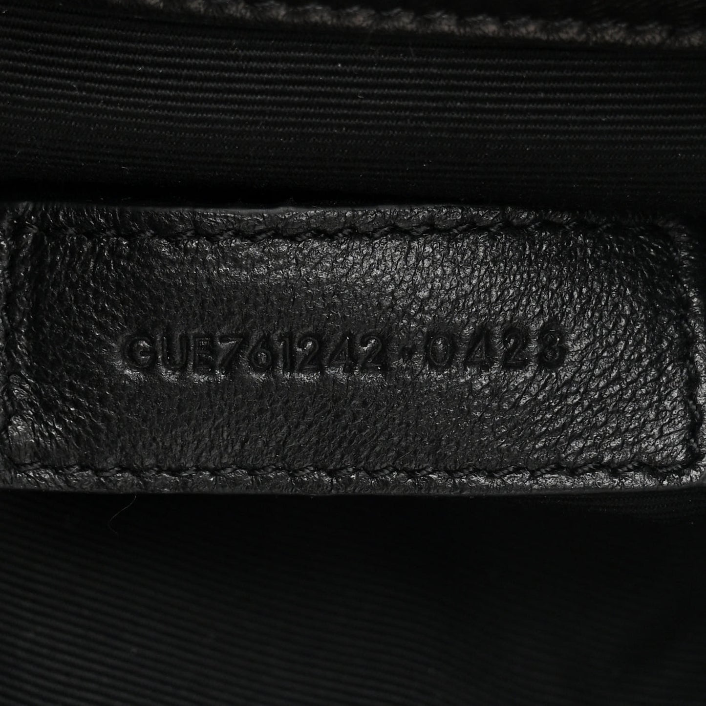 Lambskin Matelasse Monogram Joe Nano Bucket Bag Black