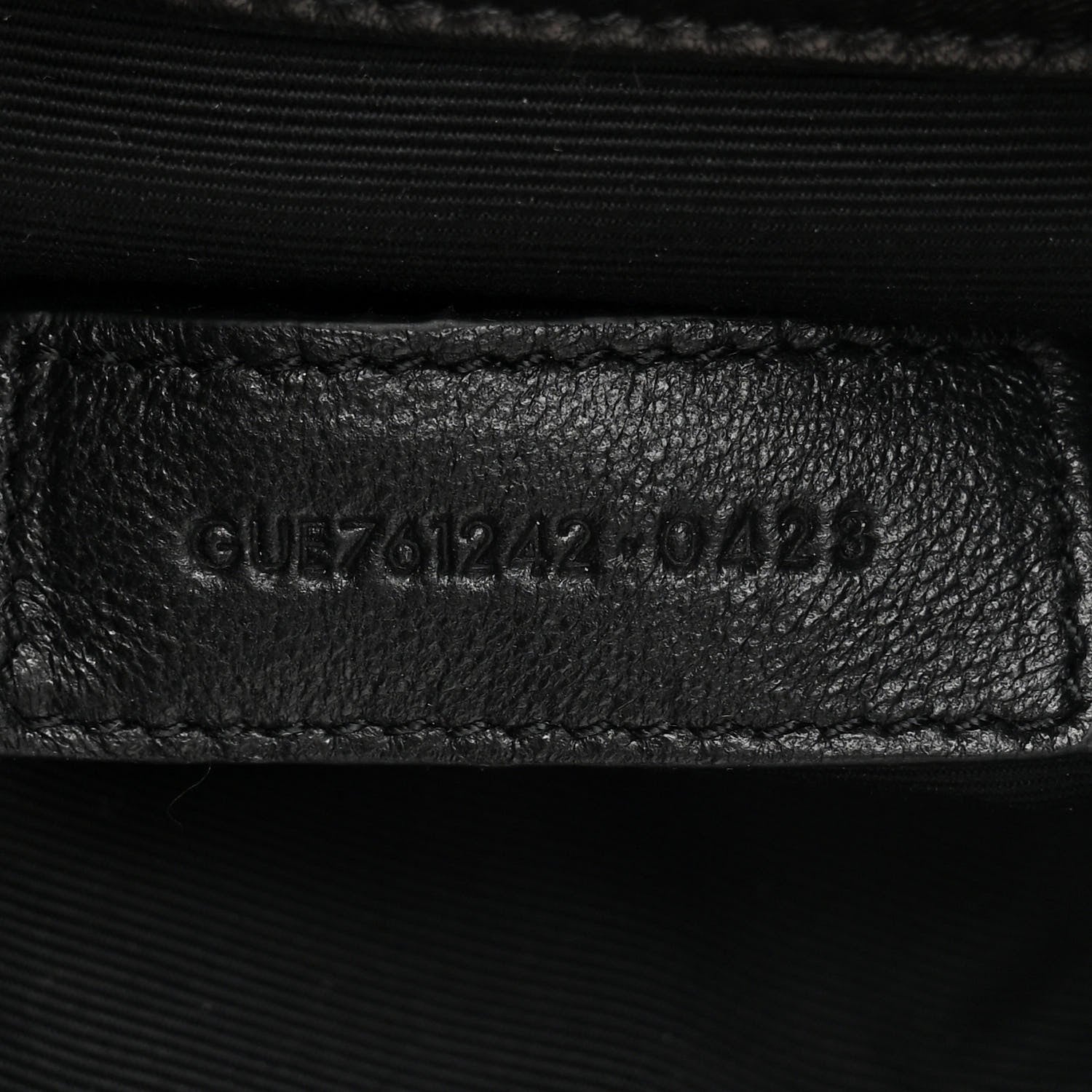 Saint Laurent Lambskin Matelasse Monogram Joe Nano Bucket Bag Black 7 of 10
