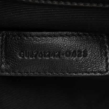 Saint Laurent Lambskin Matelasse Monogram Joe Nano Bucket Bag Black 7 of 10