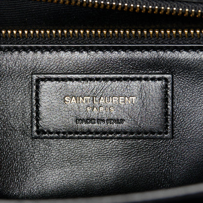 Saint Laurent Lambskin Carre Quilted Le Maillon Satchel Black 6 of 11
