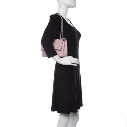 Chanel Caviar Quilted Medium Double Flap Light Pink 2 of 12