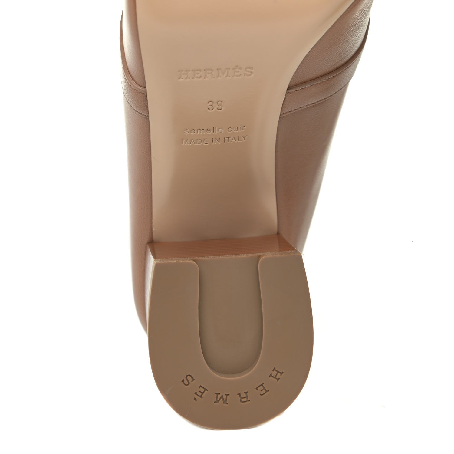 Hermes Goatskin Blossom Mules 39 Marron Havane 9 of 14