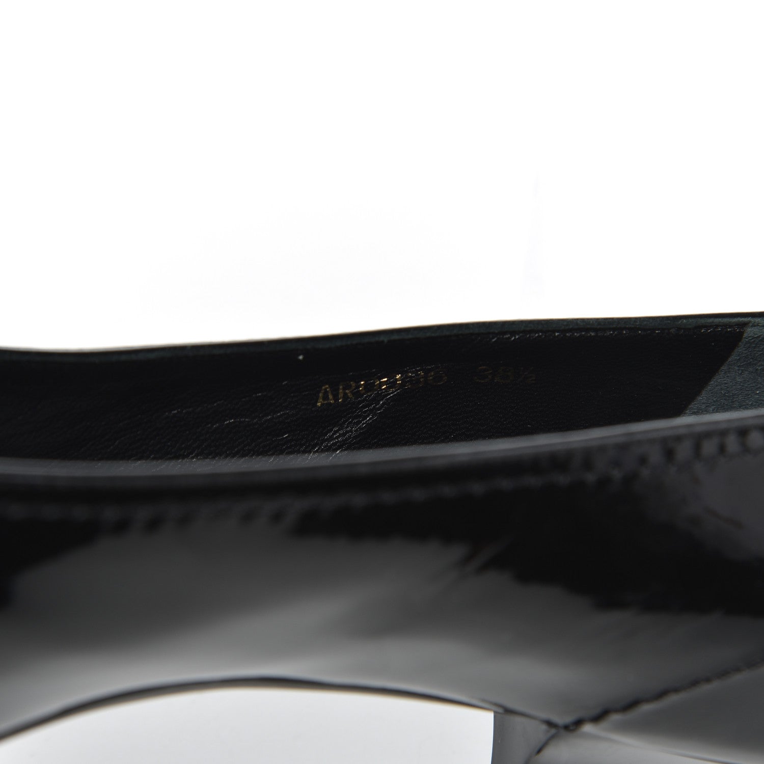 Louis Vuitton Patent Fringe Pumps 38.5 Black 8 of 18