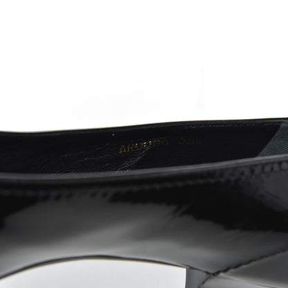 Louis Vuitton Patent Fringe Pumps 38.5 Black 8 of 18