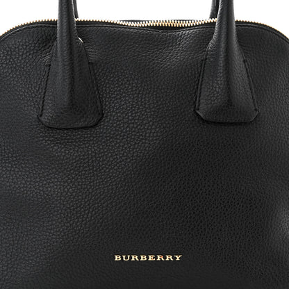 Burberry London Grainy Calfskin Small Greenwood Bowling Bag Black 9 of 15