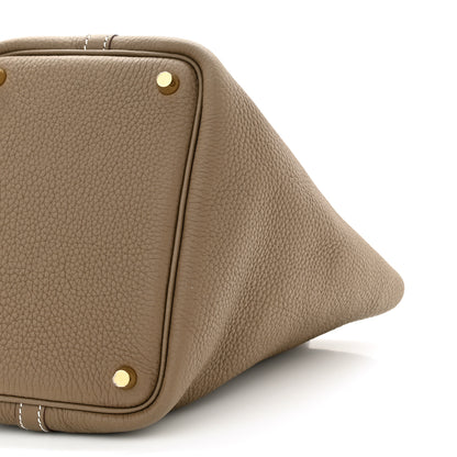 Hermes Taurillon Clemence Picotin Lock 18 PM Etoupe 9 of 10