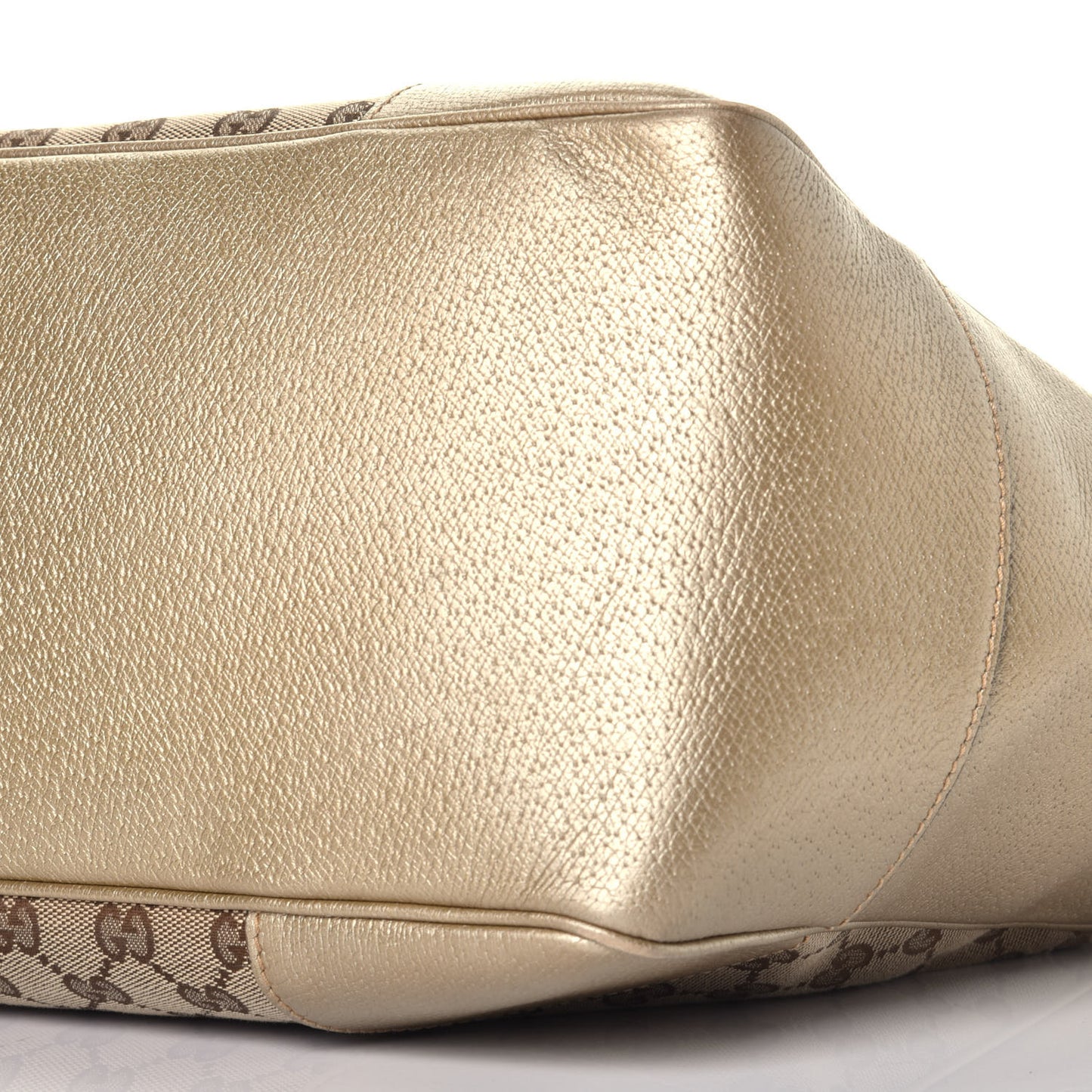 Monogram Medium Bree Zippered Tote Beige Golden Beige
