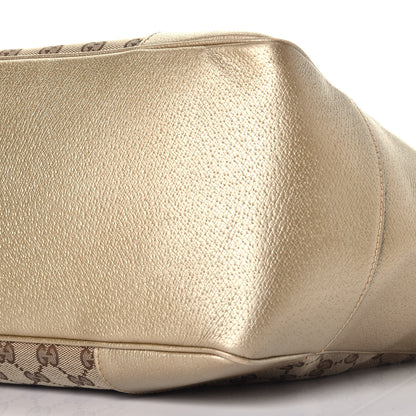 Gucci Monogram Medium Bree Zippered Tote Beige Golden Beige 9 of 9