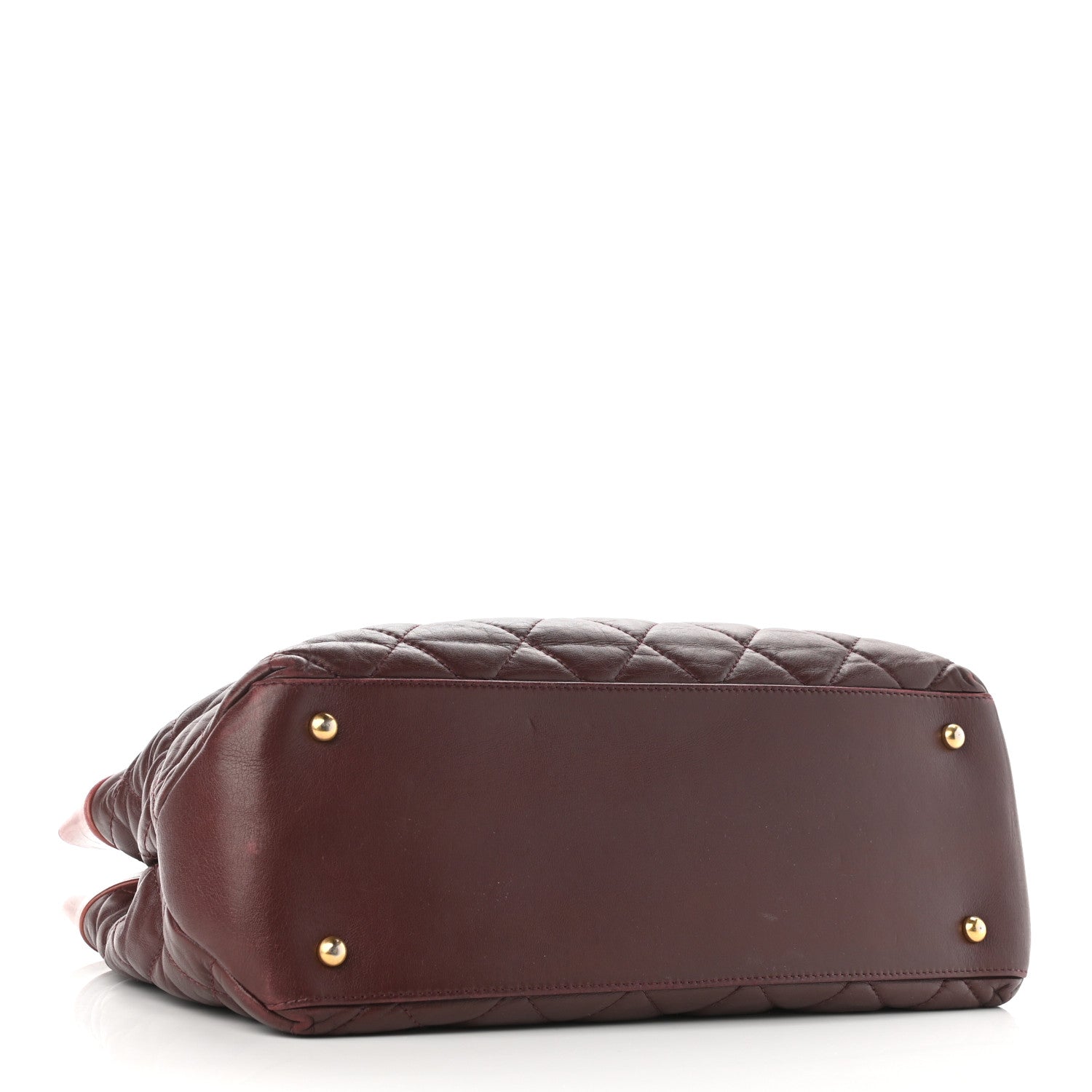 Chanel Calfskin Quilted Medium Soft Elegance Tote Burgundy 7 of 19