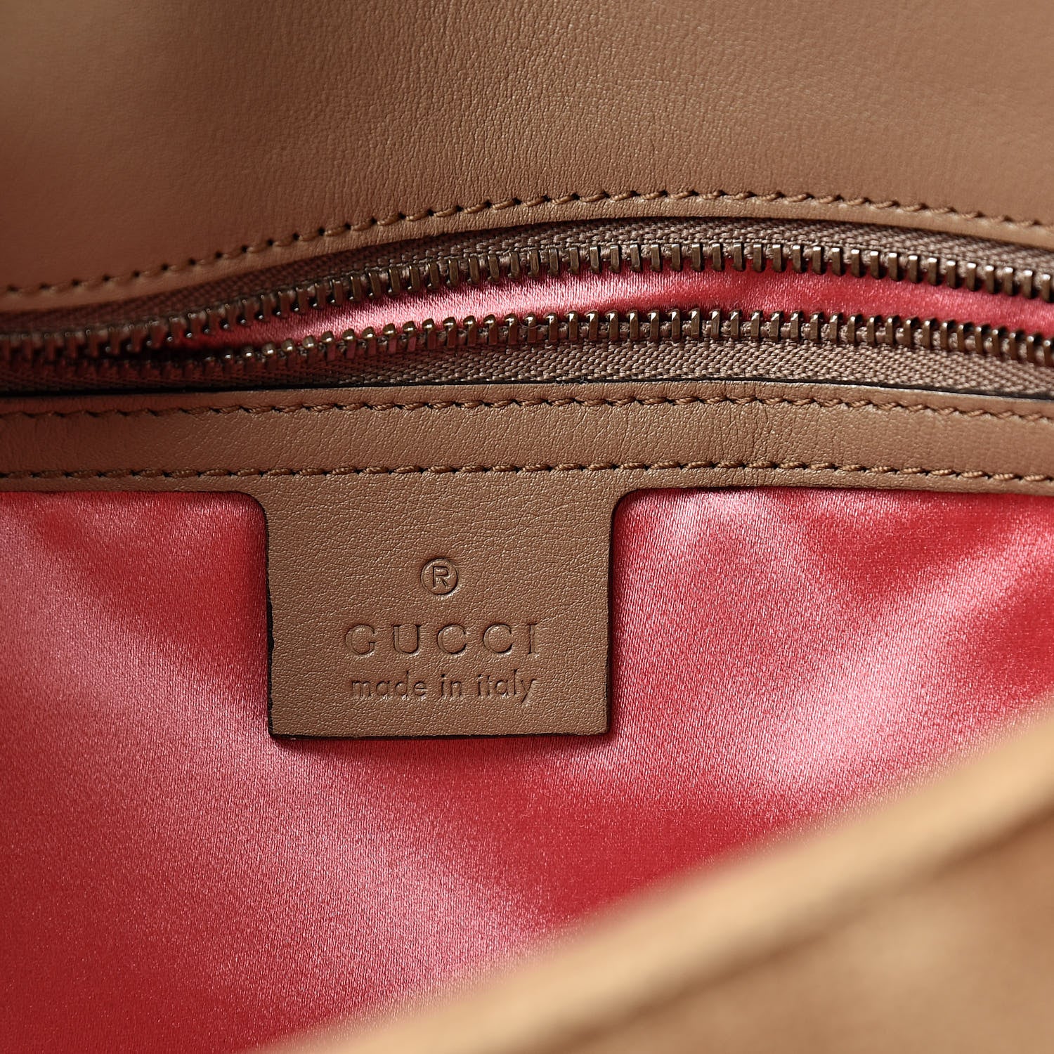 Gucci Velvet Matelasse Small GG Marmont Shoulder Bag Taupe 6 of 12