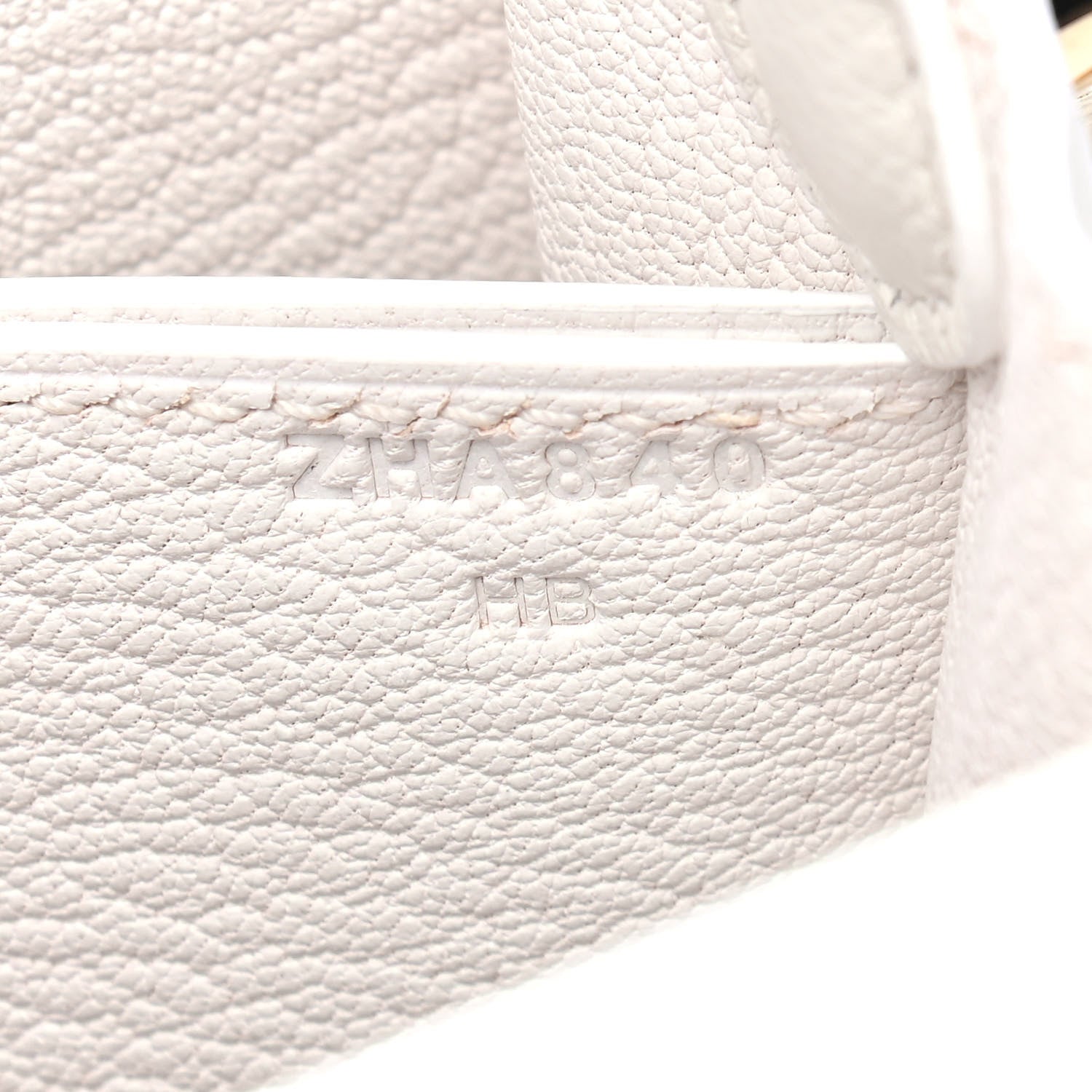 Hermes Evercolor Mini Sac Roulis White 7 of 9