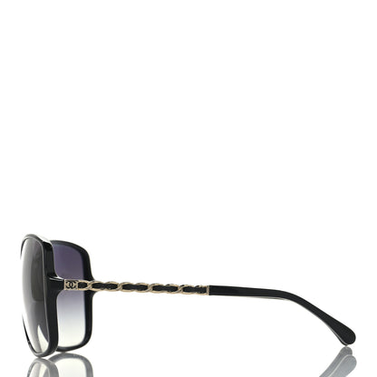 Chanel Lambskin Square Chain Sunglasses 5210-Q Black 3 of 7