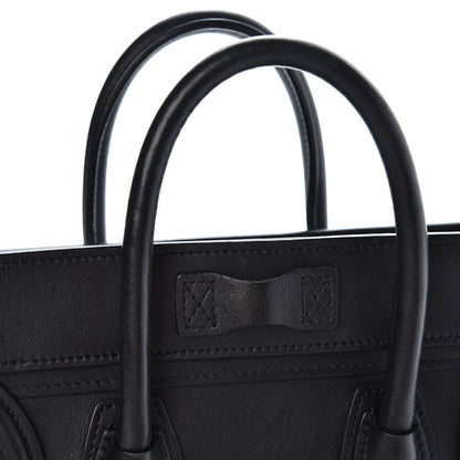 Celine Smooth Calfskin Nano Luggage Black 8 of 8