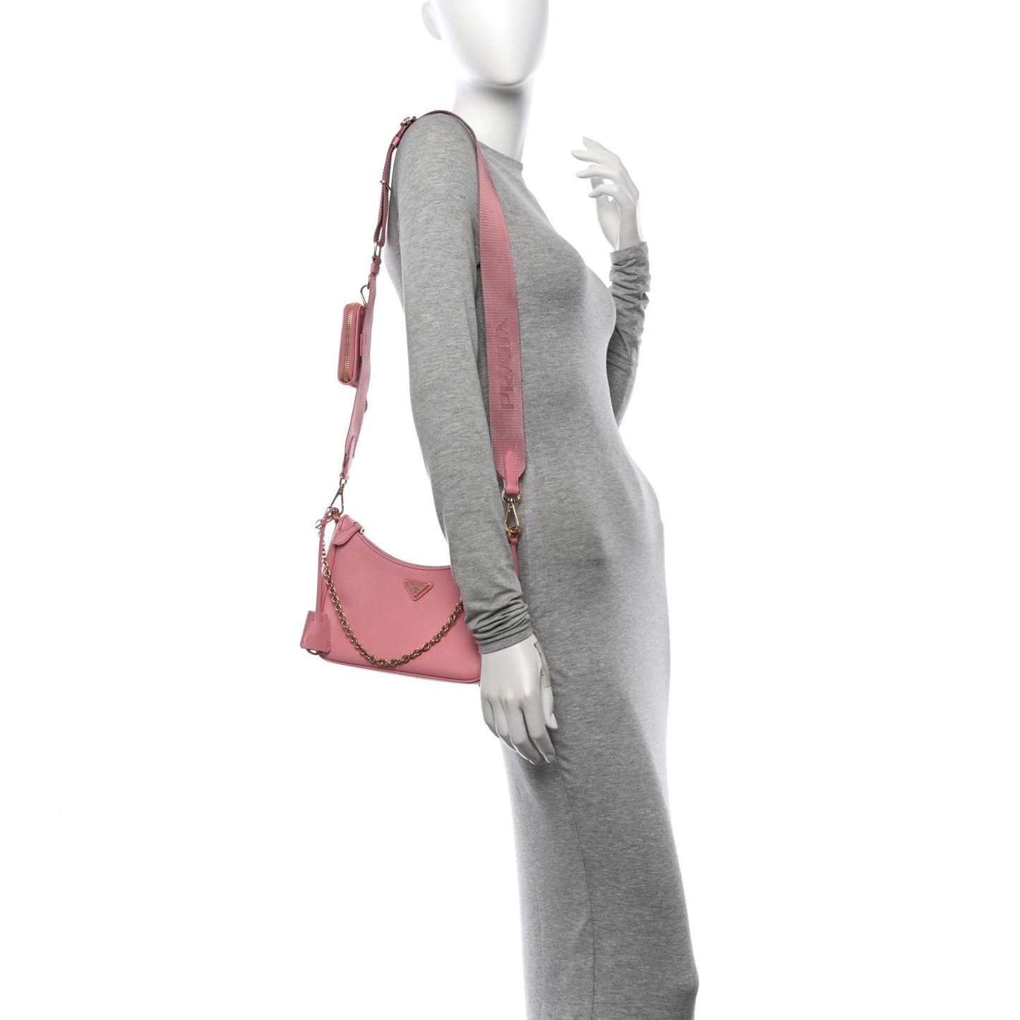 Saffiano Lux Re-Edition 2005 Shoulder Bag Petalo