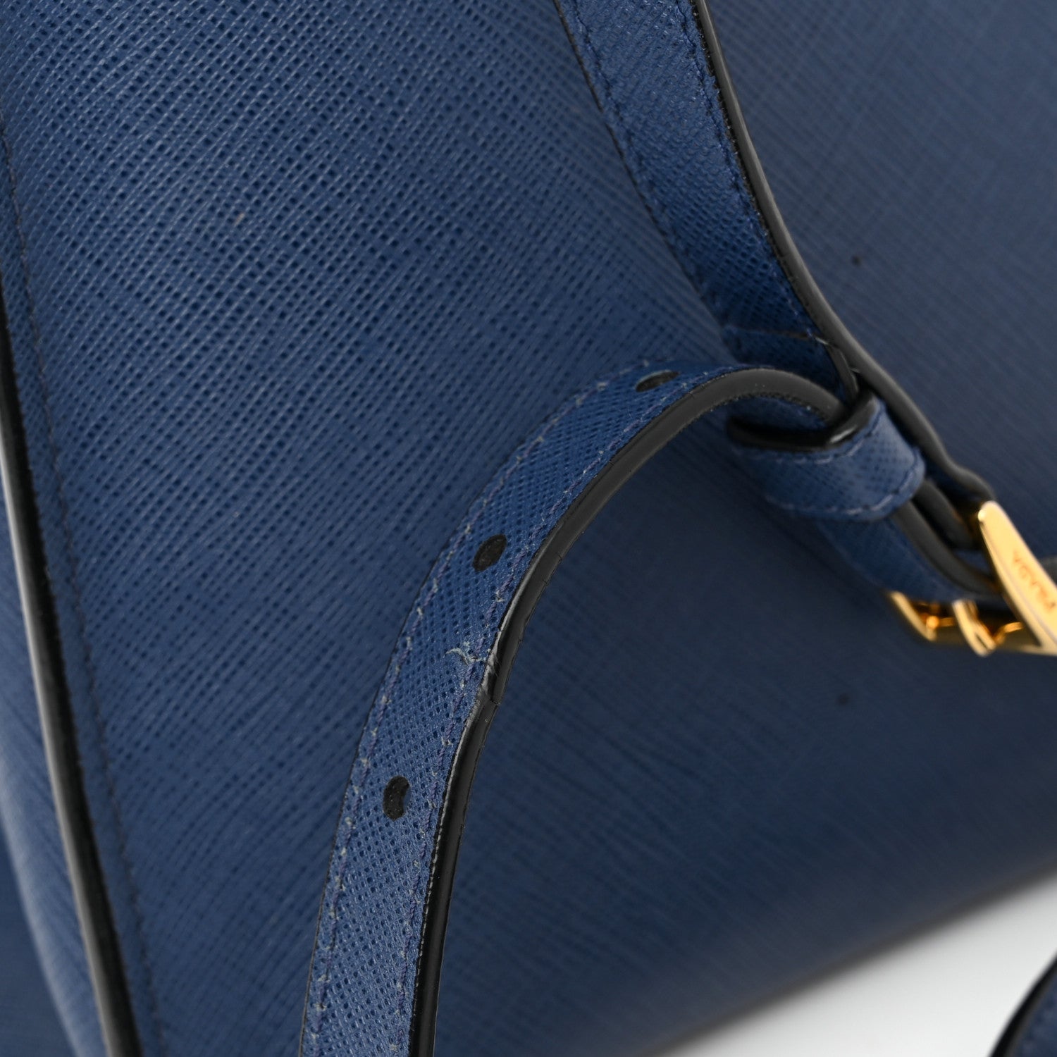 Prada Saffiano Soft Triple Pocket Tote Bluette 10 of 14