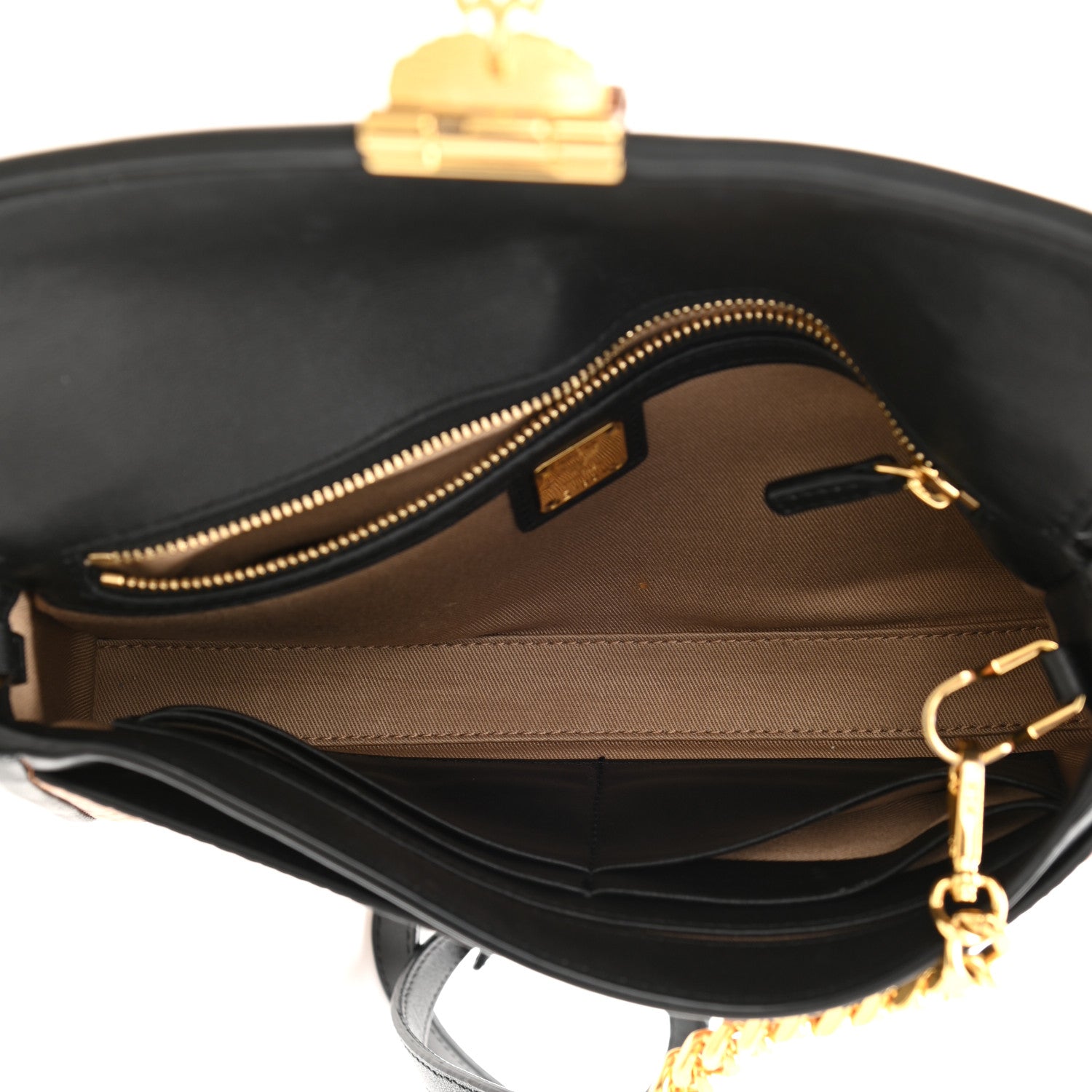 MCM Visetos Millie Wallet On Chain Cognac Black 4 of 10
