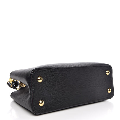 Louis Vuitton Taurillon Capucines PM Black 5 of 8