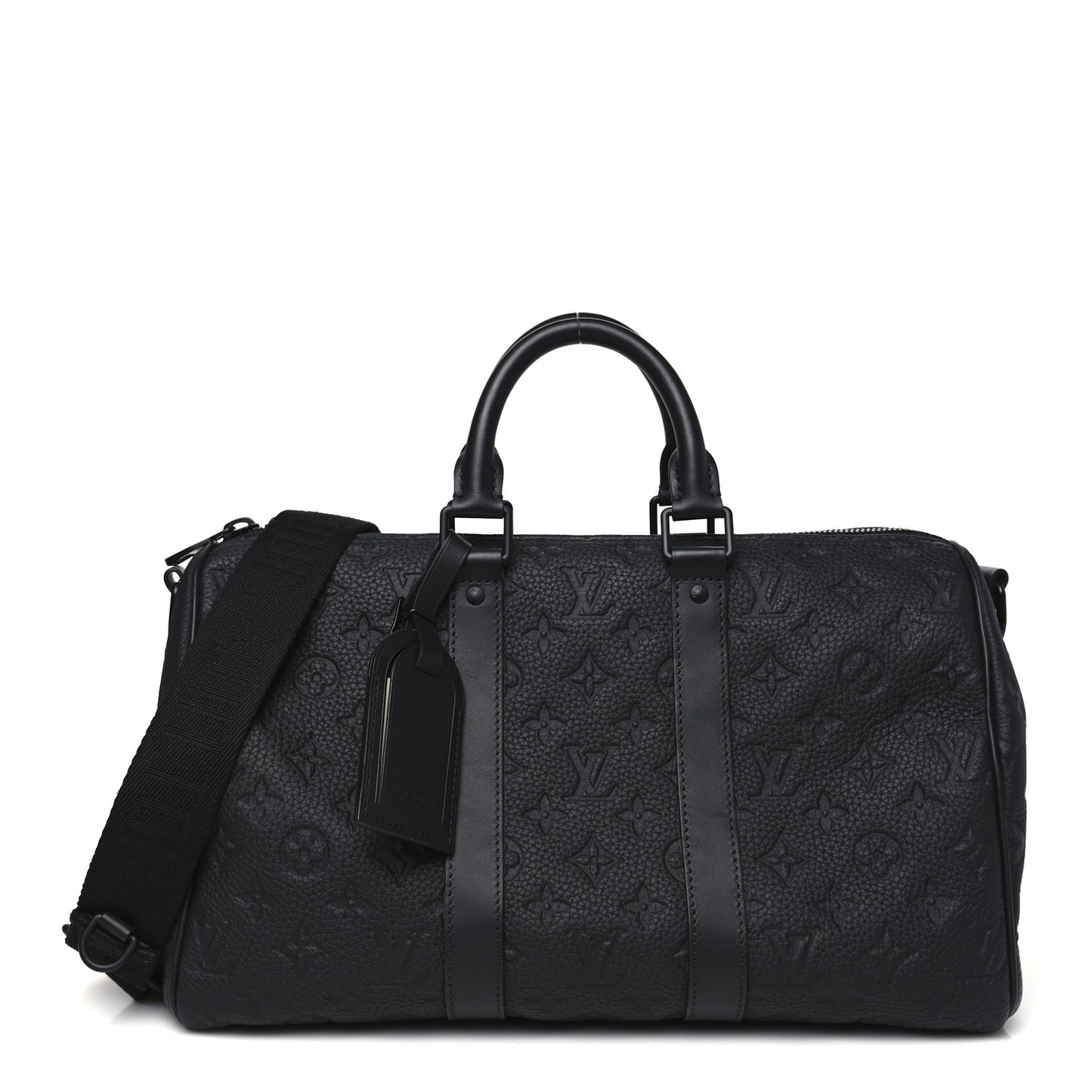 Monogram Taurillon Keepall Bandouliere 35 Black