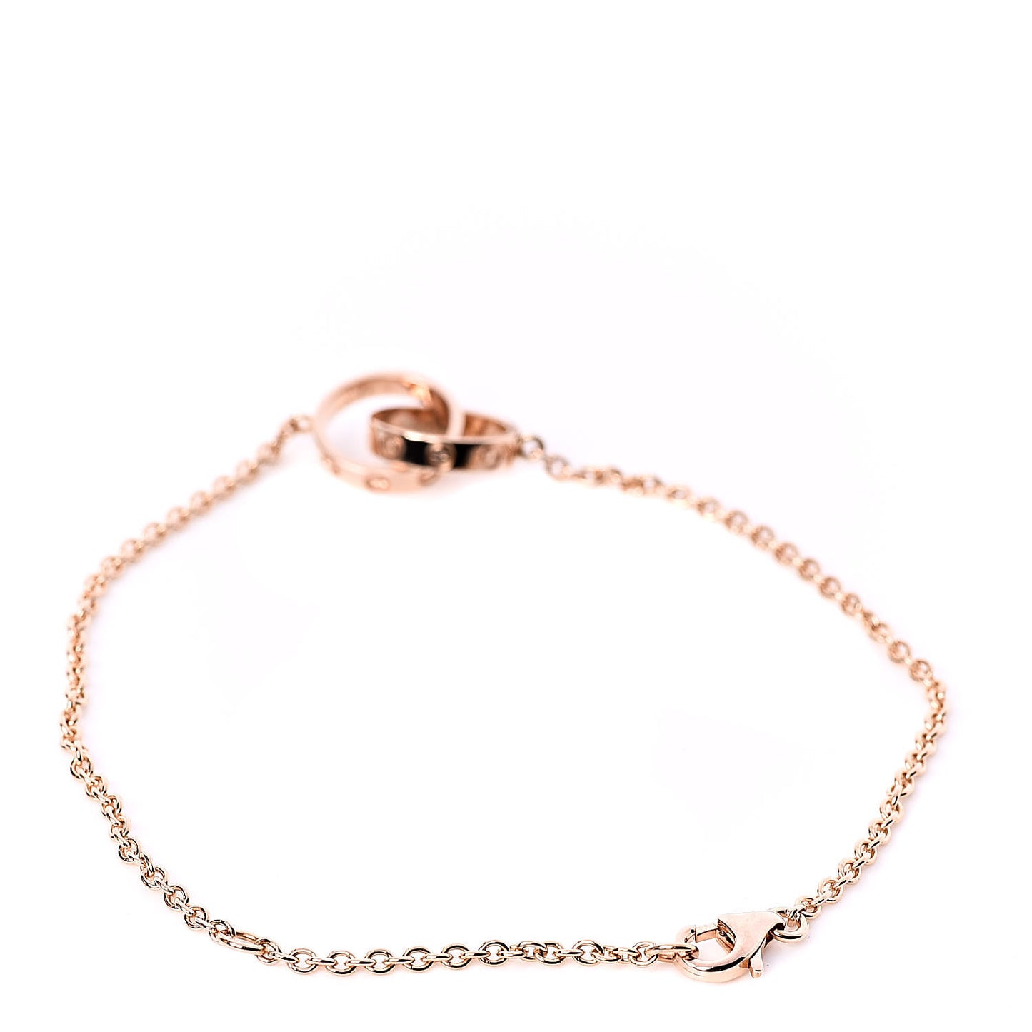 18K Pink Gold Interlocking LOVE Bracelet