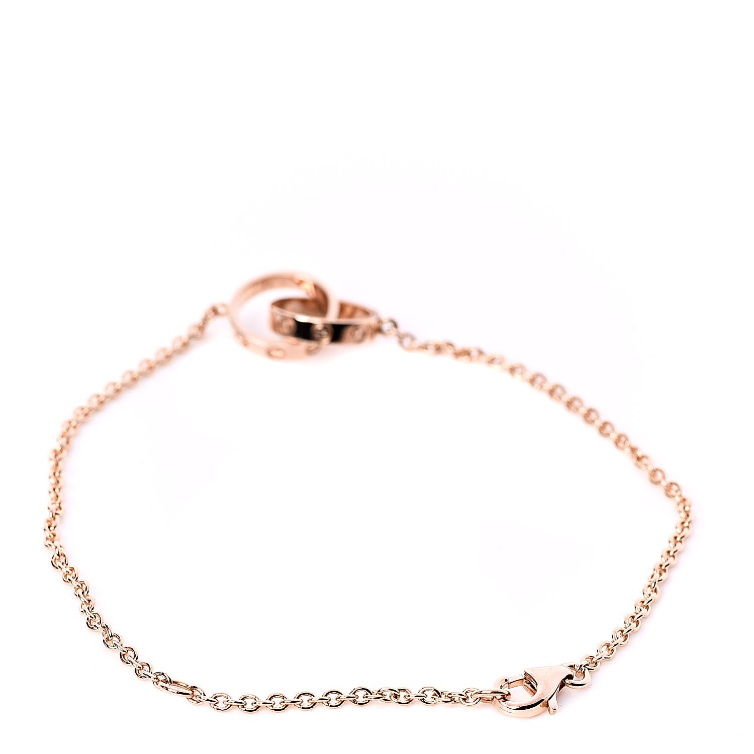 Cartier 18K Pink Gold Interlocking LOVE Bracelet 3 of 4